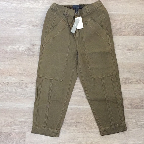 J. Crew Cropped Army Style Pant 00 - NWT - Picture 2 of 7